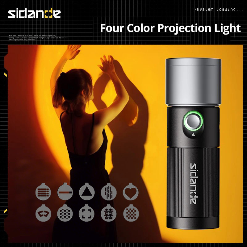 Photography Lighting System - SIDANDE PHOTOOLEX 10W zaklamp Vier kleuren