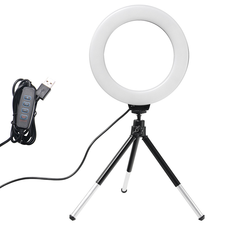Photography Lighting Circle - 6 inch ringlicht met statief Led