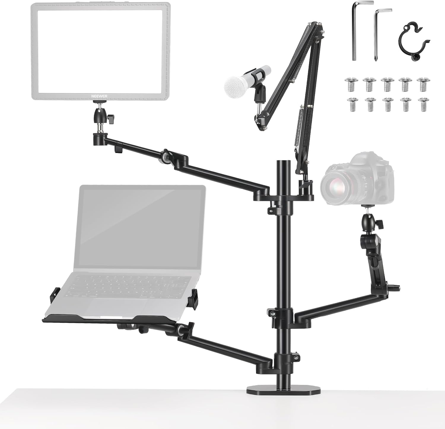 Photography Lighting Rig - Op het bureau te bevestigen overhead