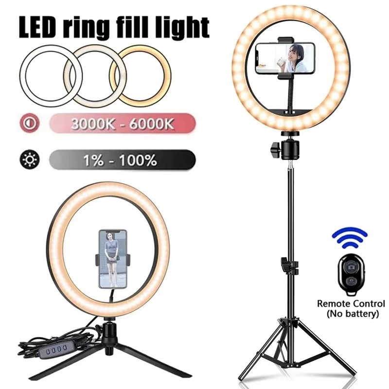 Photography Lighting Circle - LED Selfie Ringverlichting Fotografische Selfie Ringlamp