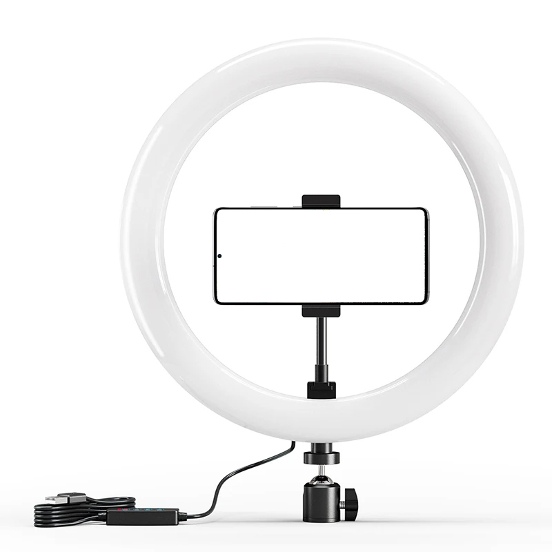 Photography Lighting Circle - 10 inch LED Selfie Ringlicht Cirkel