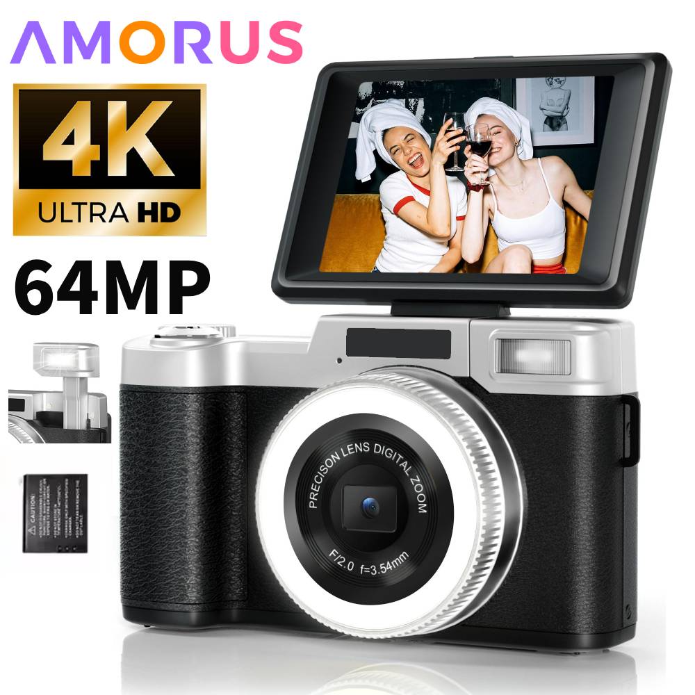 Photography Lighting Beginners - 4K 64MP Digitale Camera voor Fotografie,