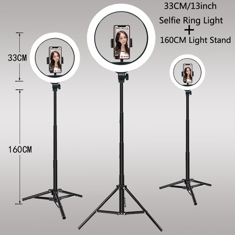 Photography Lighting Circle - 26 33 CM Videolampen Dimbaar Licht