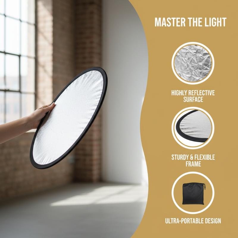 Photography Lighting For Outdoors - 5-in-1 ronde fotoreflector, opvouwbare lichtdiffusor voor