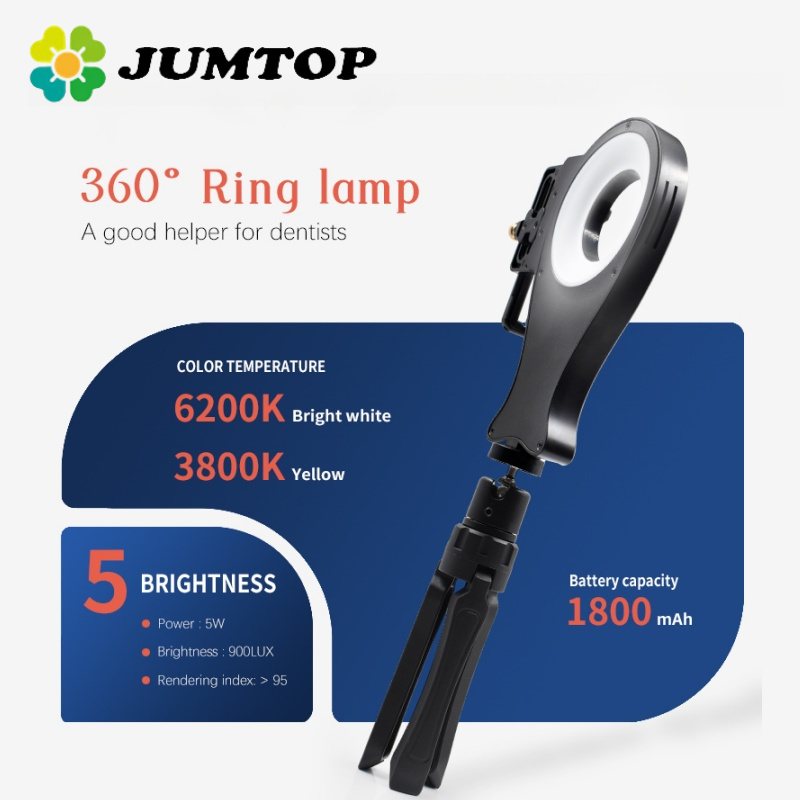 Photography Lighting Lamp - JUMTOP Draagbare tandfotografie Oraal vullicht 64W