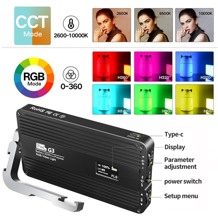 Pixel G3 Flat Panel RGB Fill L - Photography Lighting Lamp recensie en prijs