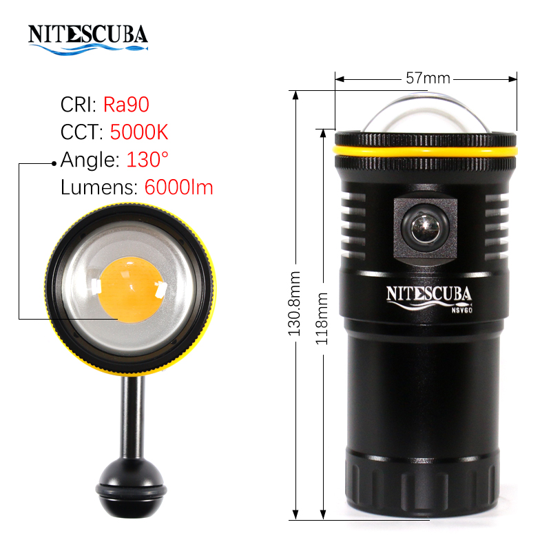 Nitescuba NSV60 LED-duikvideol - Photography Lighting Wireless recensie en prijs