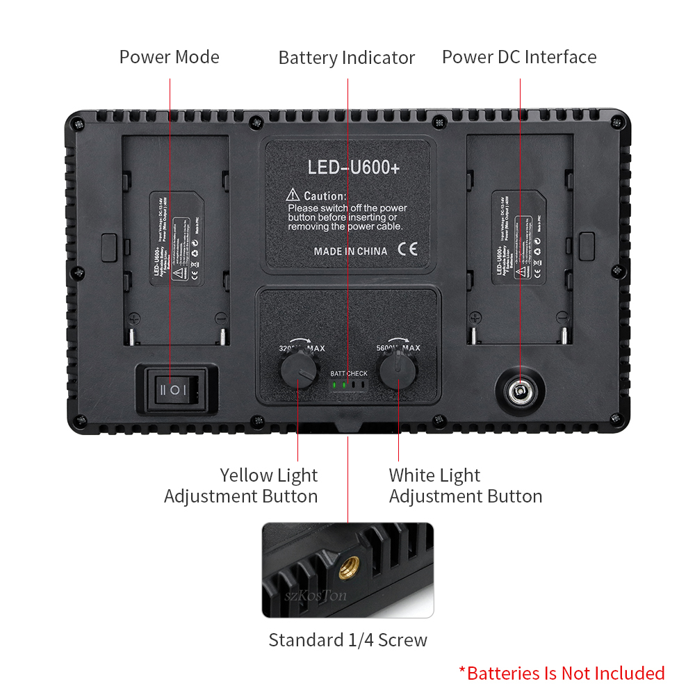 U800 Led Fotostudio Licht Voor - Photography Lighting System recensie en prijs