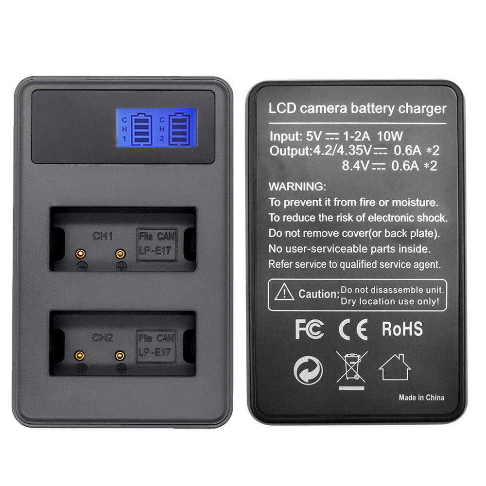 LP-E17 LCD Dual Slot Batterij  - Canon Camera Eos R8 recensie en prijs