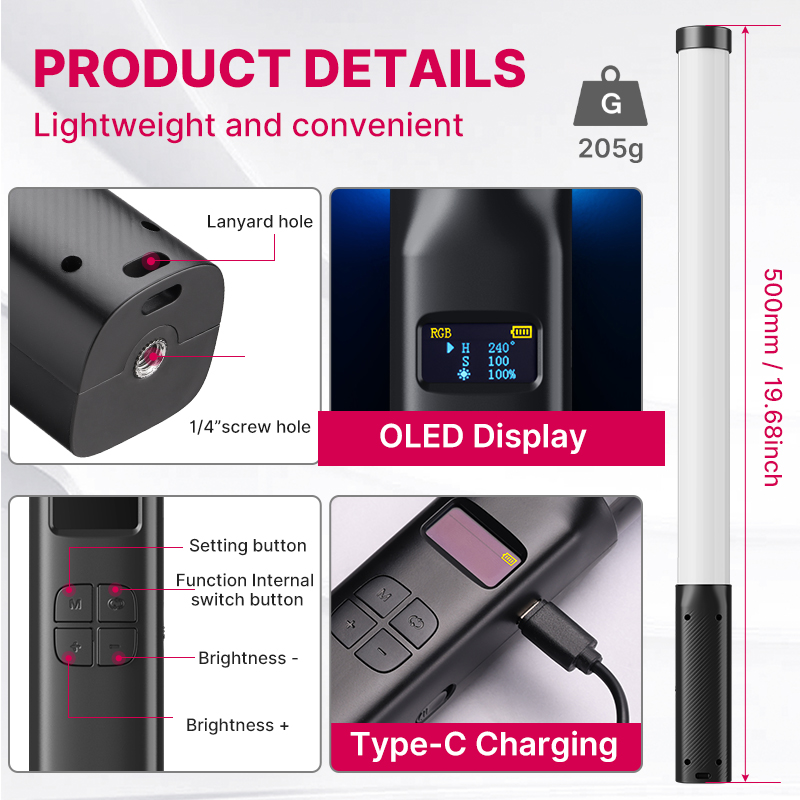Ulanzi VL119 Handheld RGB Kleu - Photography Lighting Wireless recensie en prijs