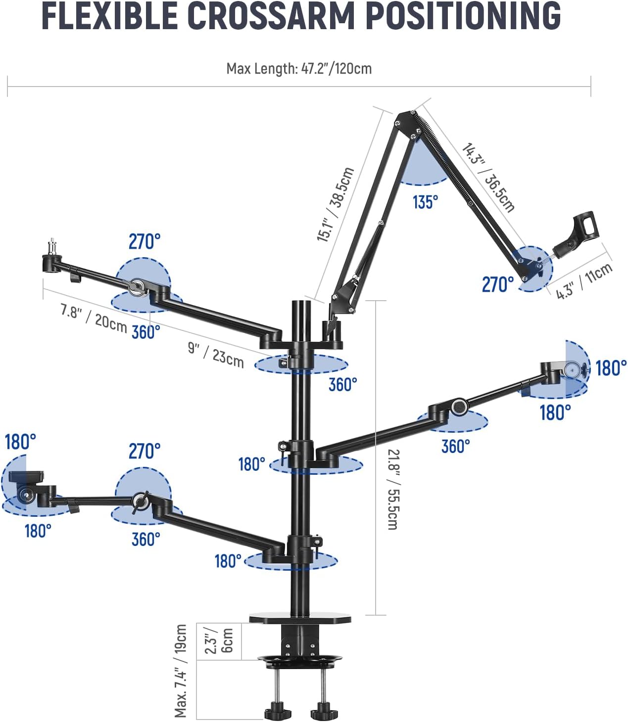 Op het bureau te bevestigen ov - Photography Lighting Rig recensie en prijs