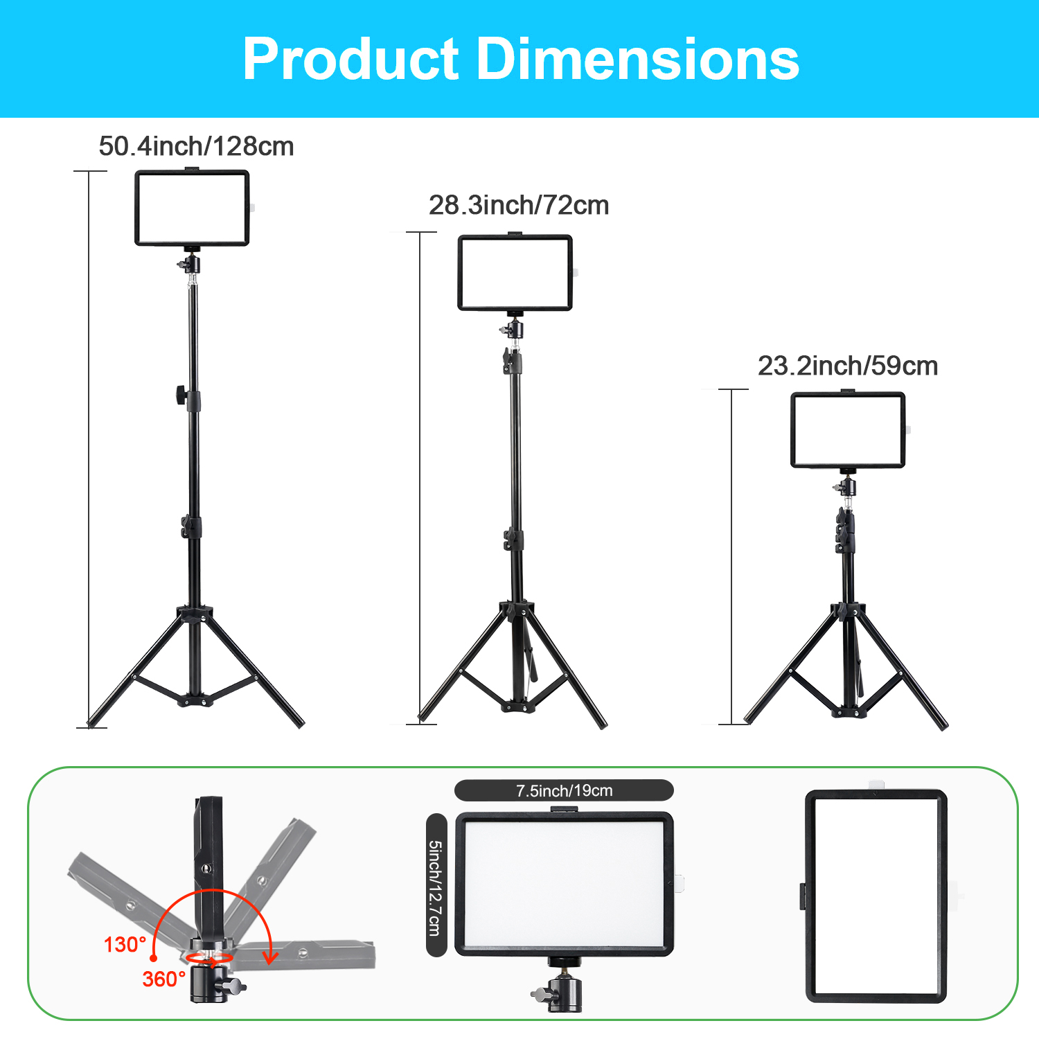 8 inch vierkante LED-vuloplich - Makeup Photography Lighting recensie en prijs