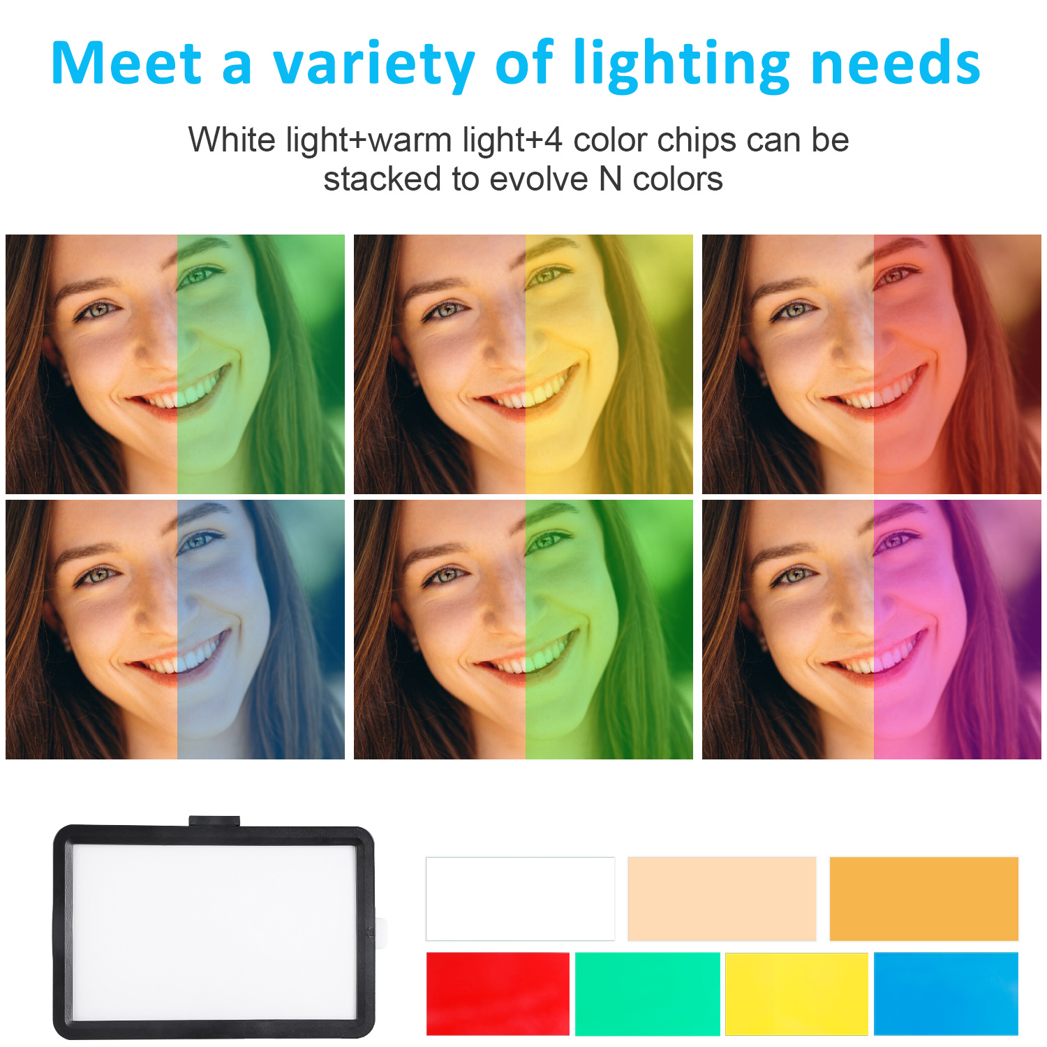8 inch vierkante LED-vuloplich - Makeup Photography Lighting recensie en prijs