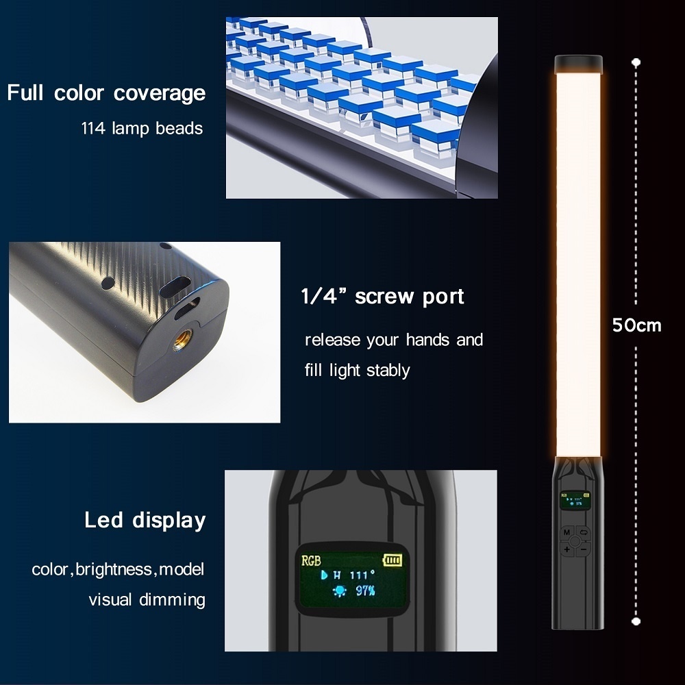 50 CM RGB Stok Licht Wand Lich - Photography Types Of Lighting recensie en prijs