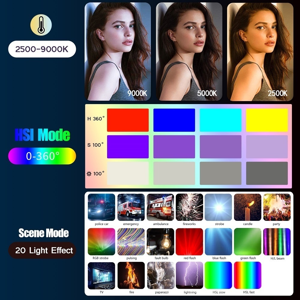 50 CM RGB Stok Licht Wand Lich - Photography Types Of Lighting recensie en prijs