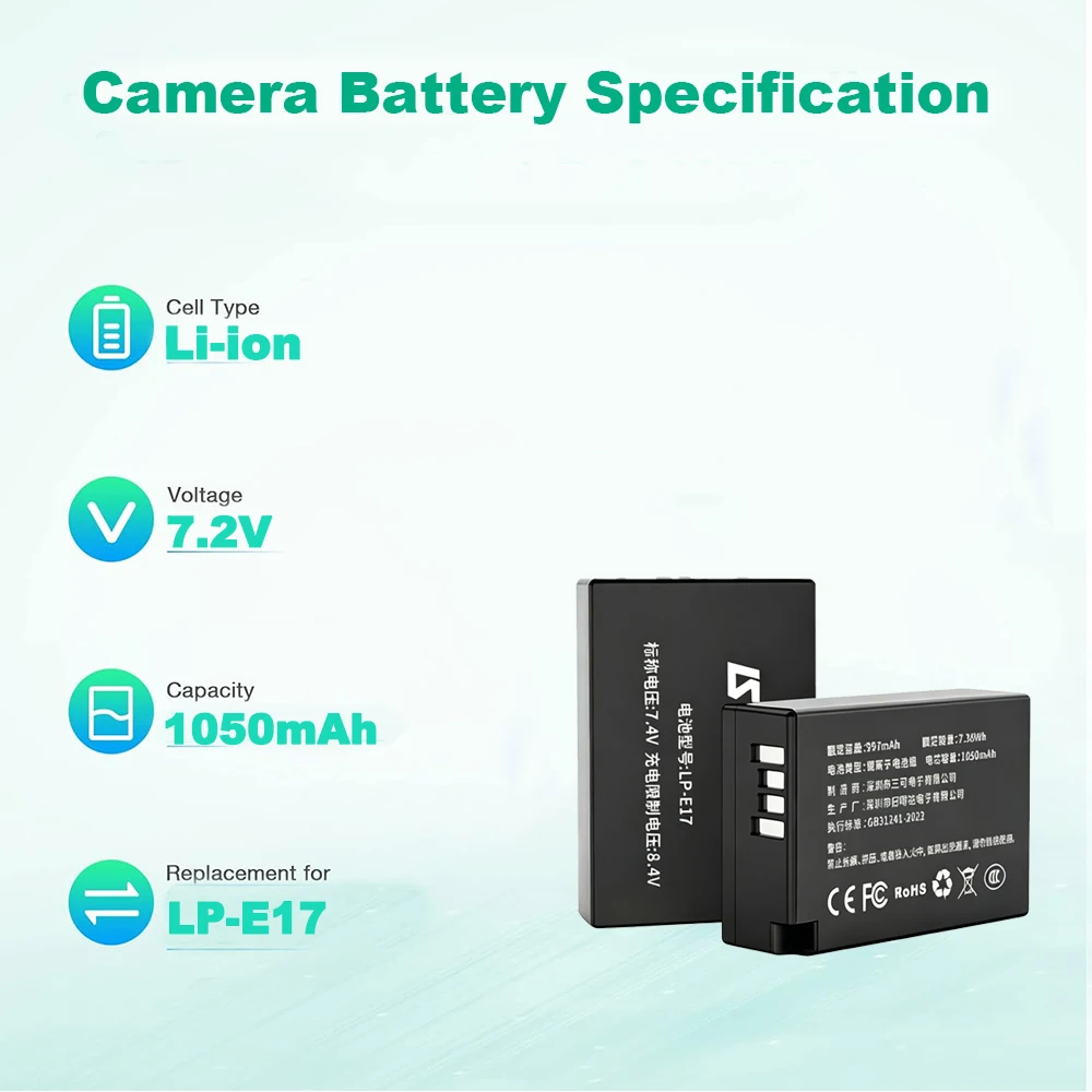 LP-E17 Batterij voor Canon cam - Canon Camera Eos R8 recensie en prijs