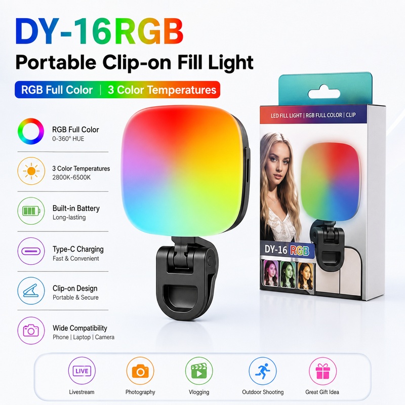 Draagbare RGB LED-vullichtlamp - Photography Lighting For Outdoors recensie en prijs