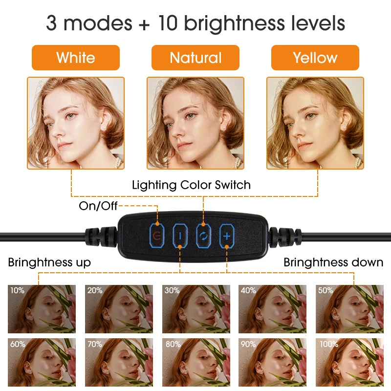 10 inch LED Selfie Ringlicht C - Photography Lighting Circle recensie en prijs