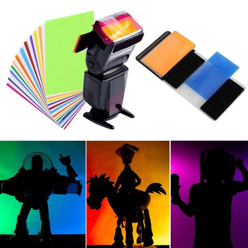 12 kleuren cameraflitsgels ver - Photography Lighting Diy recensie en prijs