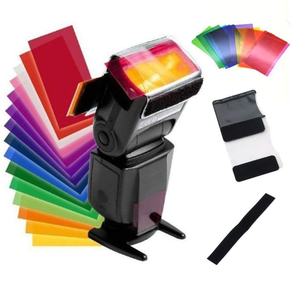 12 kleuren cameraflitsgels ver - Photography Lighting Diy recensie en prijs