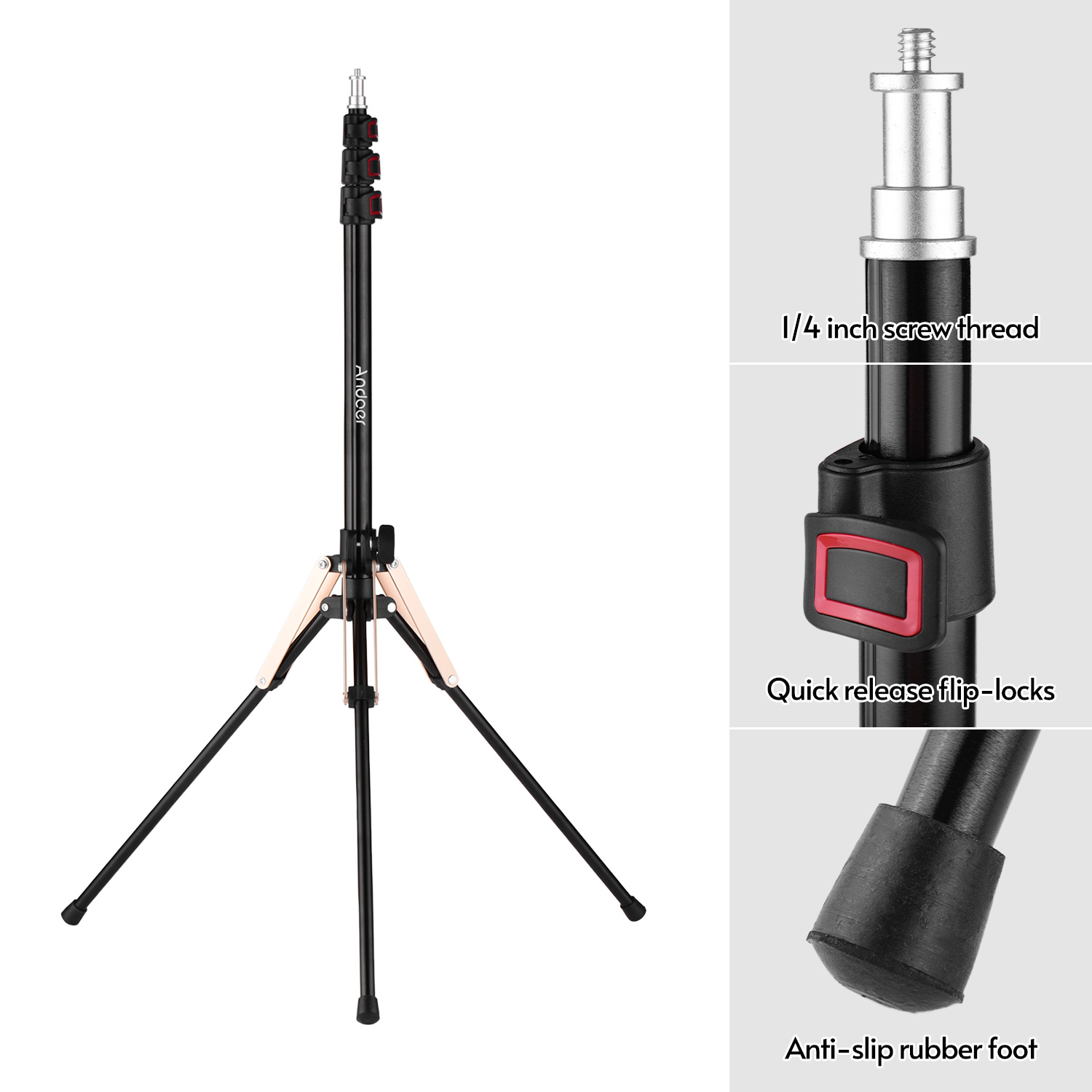 Andoer 190 cm/74,8 inch draagb - Photography Lighting Design recensie en prijs