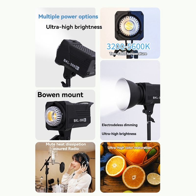 300W Bi LED-videolamp, continu - Photography Lighting System recensie en prijs